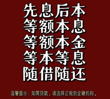 银行机构贷款还款方式通常都有哪些