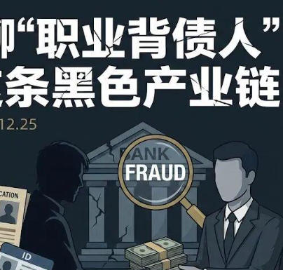 聊聊“职业背债人”这条黑色产业链